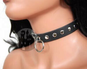 Halsband mit Flachnieten