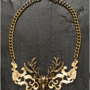 Kette mit Ornamenten und Hirsch-Anhänger