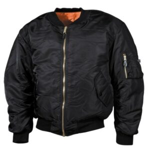 US Pilotenjacke MA1 schwarz - große Größen