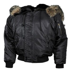 US Polarjacke N2B schwarz, dick gefüttert