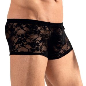 Transparente Pants aus floraler Spitze