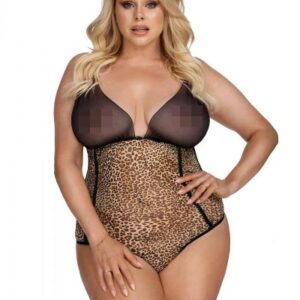 Body aus feinem Netzmaterial im leoprint