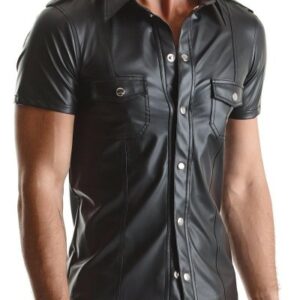 Wetlook Hemd schwarz