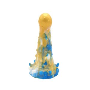 Monster Dildo 'Beast XIV' gelb/blau