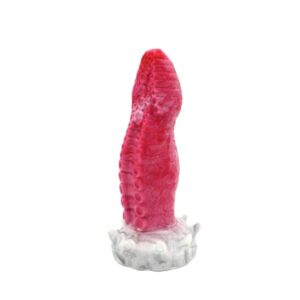 Monster Dildo 'Beast III' rot/weiß