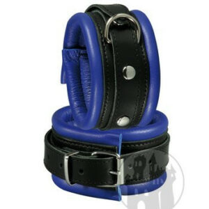 Fussfessel blau mit D-Ring