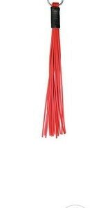 Finger Peitsche rot m. 18 Riemen