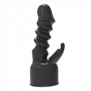 Massager Aufsatz - super Dildo schwarz