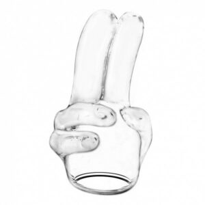 Massager Aufsatz - zwei Finger transparent