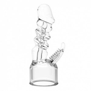 Massager Aufsatz - super Dildo transparent