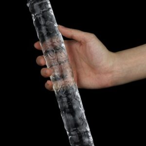 Doppeldildo transparent 30 cm