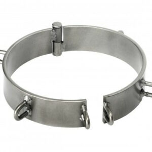 Sklaven Halsband aus Stahl Chrom - 12cm Durchmesser