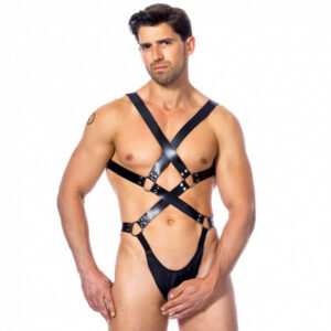 Leder Harness mit offenem String