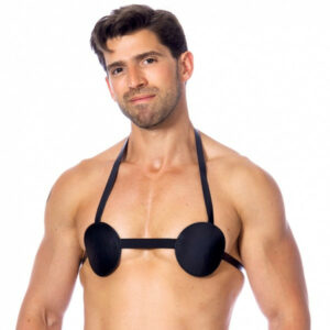 Leder Brustharness mit Innendornen