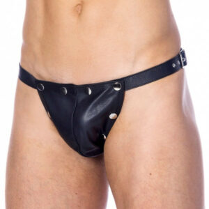 Leder Slip mit abnehmbarem Vorderteil