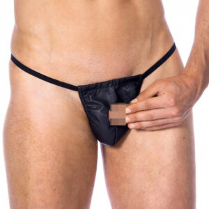 Leder String mit Öffnung