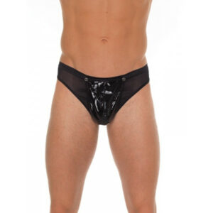 Herren String mit PVC an der Vorderseite