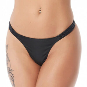 Leder String mit Gummizug