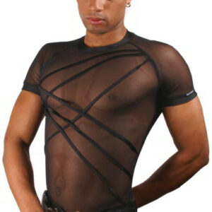Herren Meshshirt mit Riemen