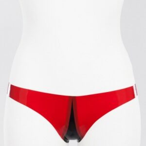 Latex-Panties mit Kontrasteinsatz