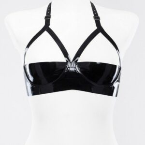 Latex Bügel-BH mit offener Brust