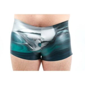 Latex Shorts 'Special metallic' mit einzigartiger Färbung