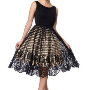Spitzenkleid mit Spitze schwarz