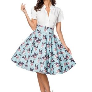 Vintage-Rock mit Hundemuster