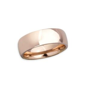 Edelstahlring roségold 7 mm