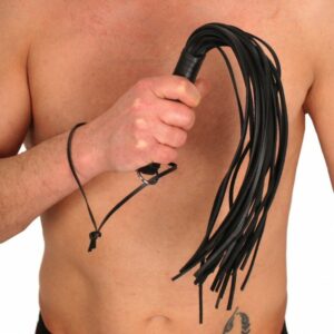 Flogger mit Lederriemen