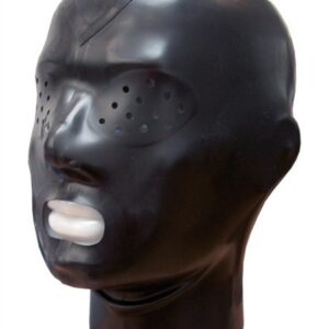 Latex Maske mit perforierten Augen