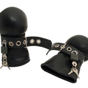 Latex Bondage Fäustlinge - abschließbar
