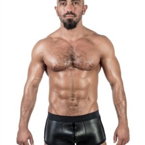 Neopren Shorts mit 3-Wege-Reißverschluss schwarz