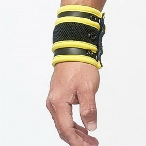 Neopren-Armband-Portemonnaie - schwarz-gelb