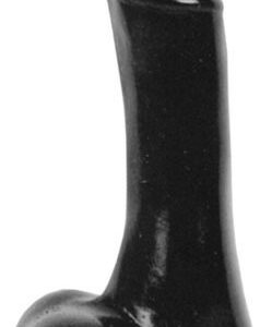 All Black Dildo realistisch glatt - schwarz