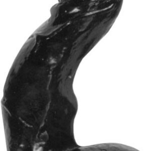 All Black Dildo realistisch - schwarz