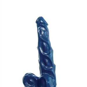Crackstuffers Dildo mit ausgeprägten Venen - blau