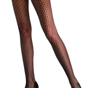 Netz-Strumpfhose mit Rautenmuster