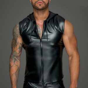 Wetlook Kapuzenshirt mit 2-Wege Reißverschluss