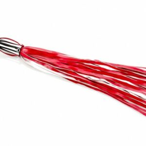 Flogger mit Plug rot-weiß