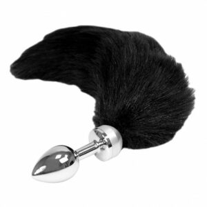 Buttplug mit Fuchsschwanz schwarz