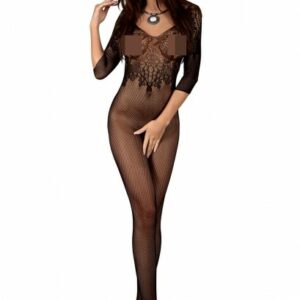 Bodystocking mit Design ouvert schwawrz