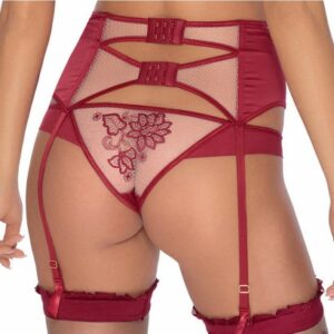 Strapsgürtel mit beigen Einsätzen claret
