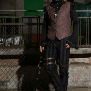 Hose im Steampunk-Stil mit Streifen