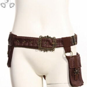 Gürtel mit zwei Taschen im Steampunk-Stil