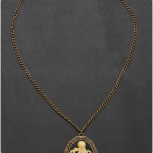 Kette mit Broschen-Anhänger mit Kraken-Motiv