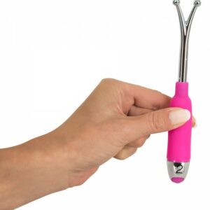 Vibrator mit Kuppel-Doppelspitze für Sie