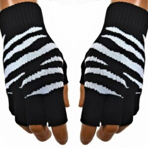 Fingerlose Handschuhe - Zebra