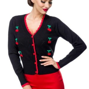 Strickjacke mit Kirschen