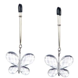 Nippelklemmen Butterfly Clamps Silber